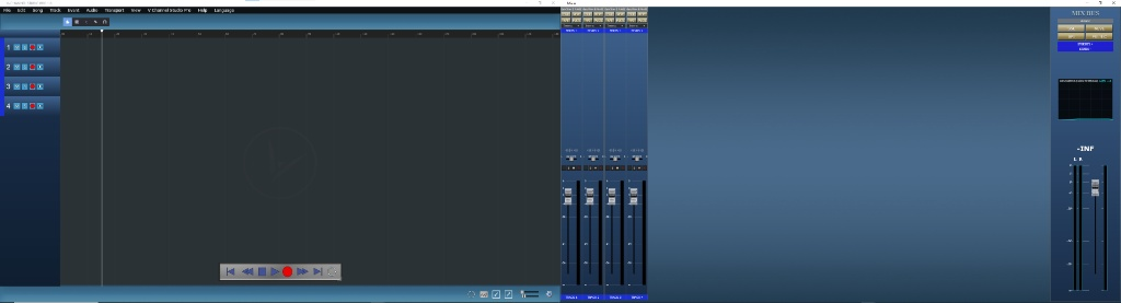 V-Channel Studio Pro DAW UI
