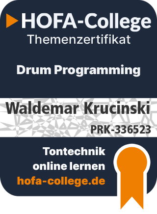 HOFA Zertifikat Drum Programming