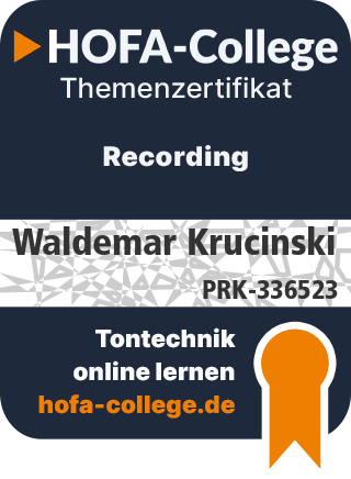 HOFA Zertifikat Recording