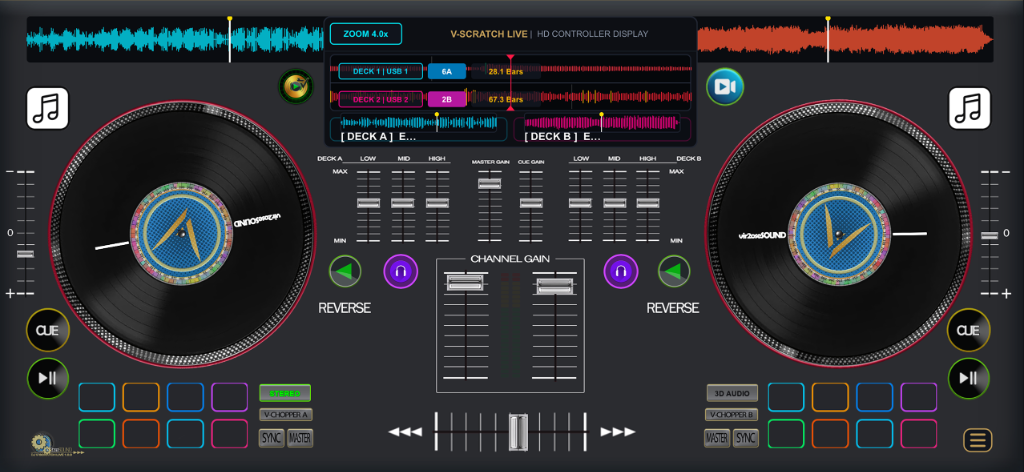 DJ V-SCRATCH LIVE Console